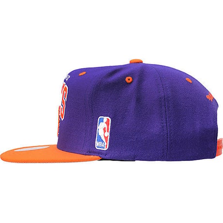 Mitchell&Ness ミッチェル&ネス NBA フェニックス Suns サンズ 紫×オレンジ USA正規品 スナップバック キャップ サイズ調節可 バスケット