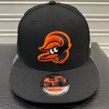 USA限定 Newera ニューエラ 9FIFTY アップサイドダウンロゴ スナップバック MLB オリオールズ