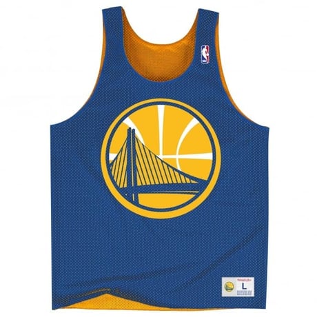 USA限定 Mitchell&Ness ミッチェル&ネス NBA リバーシブル Warrious ウォリアーズ バスケシャツ