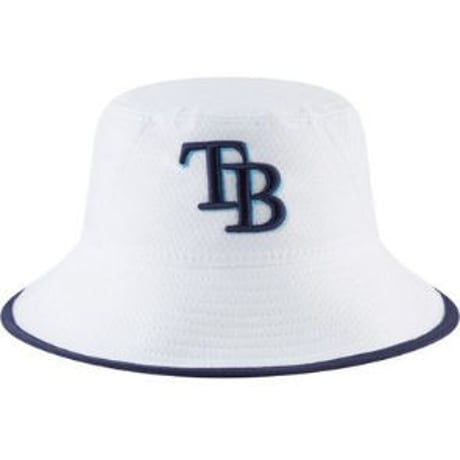 HEX ニューエラ NEWERA タンパベイ Rays レイズ 公式 BUCKET バケットハット 白 MLB