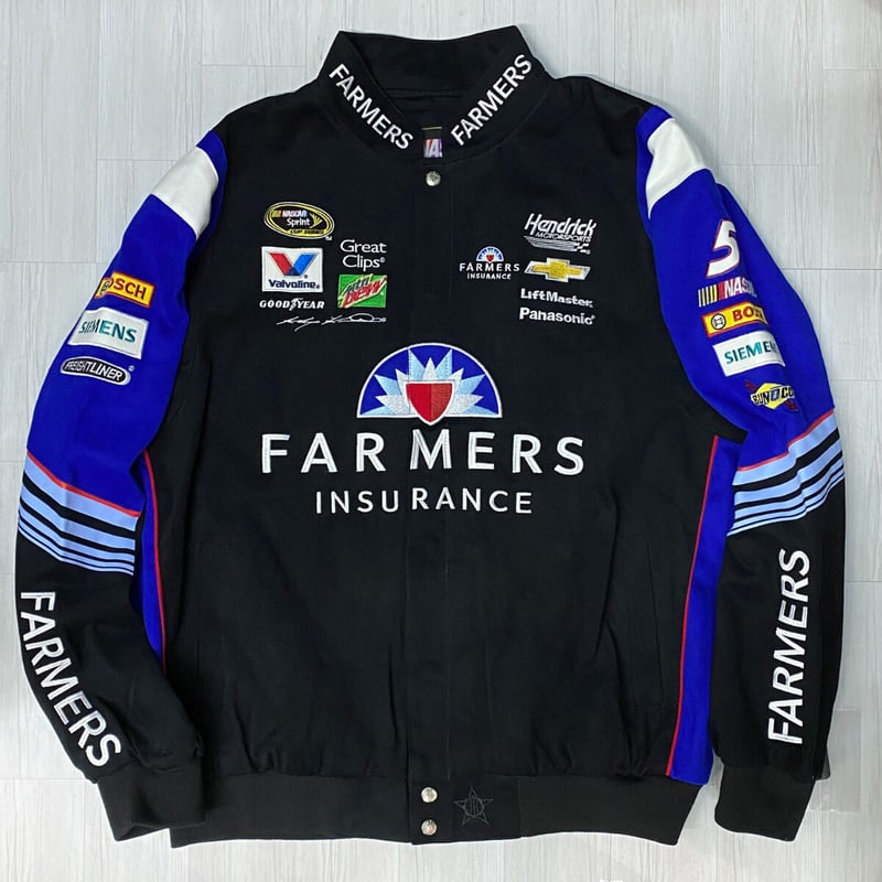 NASCAR ナスカー JHデザイン Farmers5 ケーシーケイン 黒 レーシング