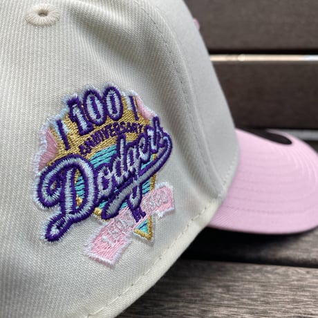 海外限定 Newera ニューエラ 9Forty Aフレーム LA Dodgers ロサンゼルス ドジャース キャップ 100周年記念 (940-205)