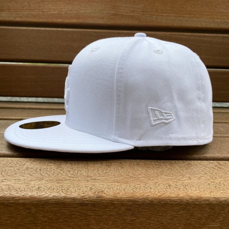 59FIFTY ニューエラ Newera ロサンゼルス ドジャース Dodgers ソリッドホワイト MLB (15-9)