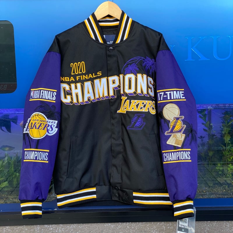 JHDesignリバーシブルLAKERSレイカーズ スタジャン varsity-