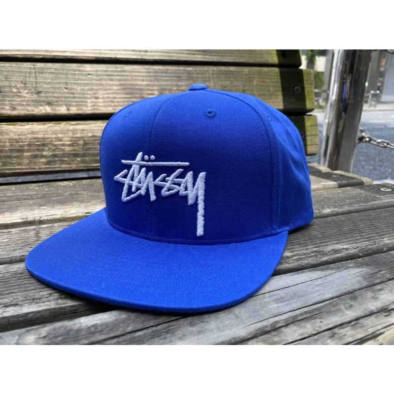 新品　stussy  スナップバック　キャップ　帽子　ロゴ　ショーンフォント