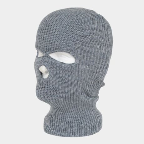 Decky ディッキー 3Hole タクティカル ニット フェイスマスク Balaclava ヘザーグレー Ski Mask