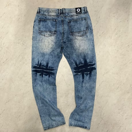 米国発 JEAN IN US ジーンインアス Acid Wash Distressed denim ケミカルウォッシュ ダメージジーンズ (JNS185)