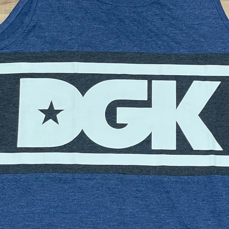 【XL】 ロサンゼルス発祥 DGK ディージーケー タンクトップ 青 インディゴ