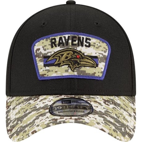 Newera ニューエラ NFL 39THIRTY ボルチモア レイブンズ Ravens ストレッチキャップ 迷彩