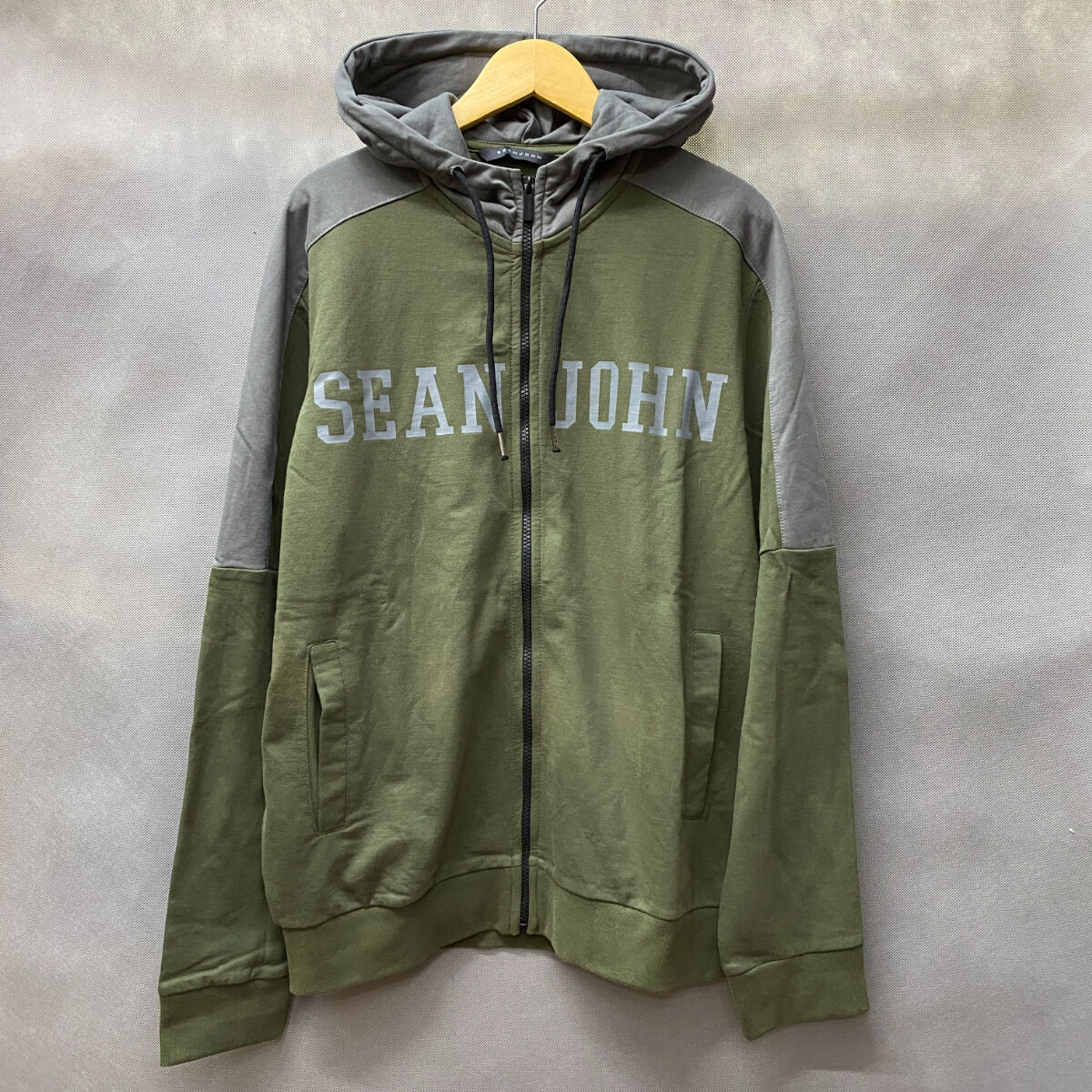 SEANJOHN ショーンジョン ラグラン袖 ジップアップ パーカー GRAPE