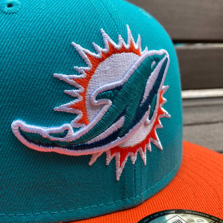 USA限定 9FIFTY ニューエラ NFL ドルフィンズ MIA DOLPHINS スナップバックキャップ 2TONE