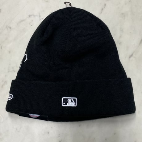 NEWERA ニューエラ MLB ゴシック調 ブラックレター ニット帽 オークランド アスレチックス Athletics