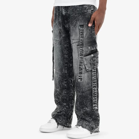 ニュージャージー発 Copper Rivet コッパーリベット CARGO STRAPS JEAN ストラップ タクティカル カーゴデニム (JNS148)