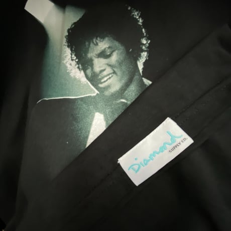 限定  Diamond Supply Co ダイヤモンドサプライ MJ マイケルジャクソン 半袖 Tシャツ King Of Pop 黒
