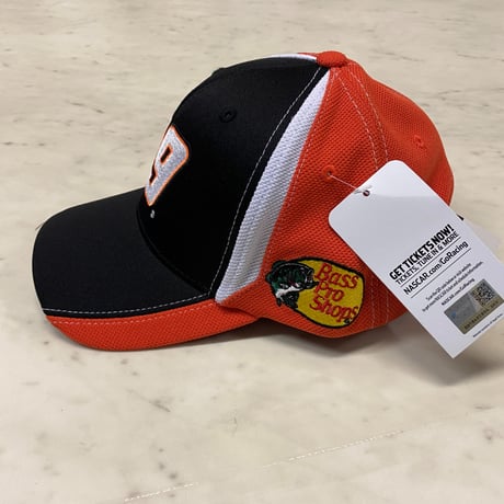 公式ライセンス NASCAR ナスカー Bass Pro Shops バスプロショップス ＃19 キャップ (Bps41)