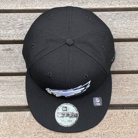 USA限定 9FIFTY ニューエラ NFL イーグルス PHI EAGLES スナップバックキャップ BLK