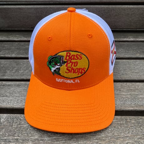 限定USA州旗パッチ Bass Pro Shops バスプロショップス 刺繍ロゴ DAYTONA, FL メッシュキャップ (Bps50)