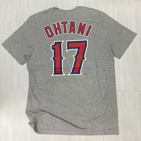 MLB公式 NIKE ロサンゼルス エンゼルス LA Angels大谷翔平 Tシャツ #17 OHTANI グレー