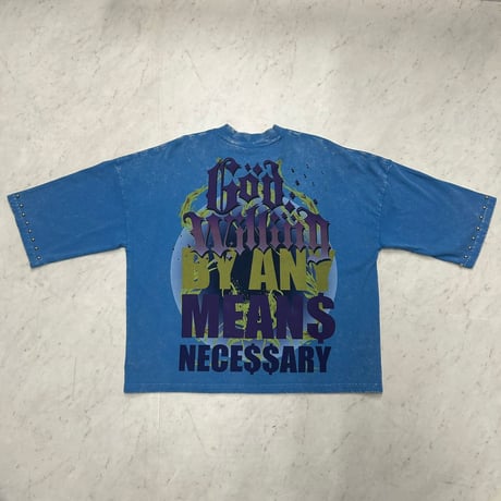 米国発 Stray ストレイ Ｗide & Crop 3/4 Sleeve Tee オーバーサイズ クロップドTシャツ 7分袖 (CropT14)