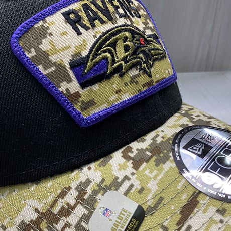 Newera ニューエラ NFL 9Forty ボルチモア レイブンズ Ravens メッシュ トラッカーキャップ Salute