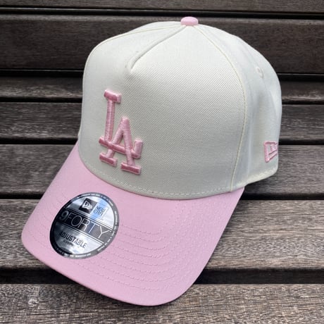 海外限定 Newera ニューエラ 9Forty Aフレーム LA Dodgers ロサンゼルス ドジャース キャップ 100周年記念 (940-205)