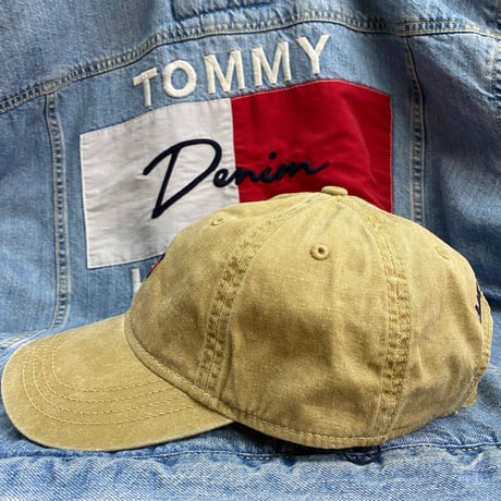 トミーヒルフィガー TOMMY HILFIGER ストラップバックキャップ カーキ フラッグロゴ