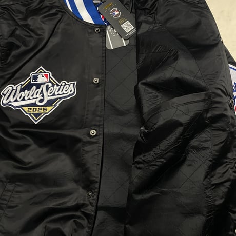 海外限定 PRO STANDARD 2025 ワールドシリーズ チャンピオンズ LA Dodgers サテン スタジャン (PRO-JK1)