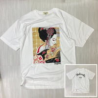 ロリコ限定 YOKOSUKA 和柄Tシャツ 花かんざし 舞妓 スカT 横須賀名物 (JPT11)