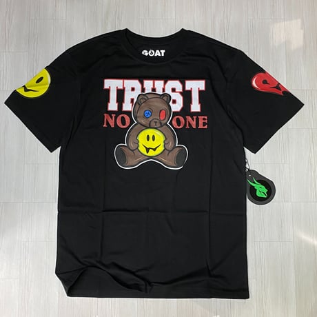 USAブランド GOAT Solo ゴートソロ TRUST NO ONE ベア 半袖 Tシャツ 黒　(GT1)