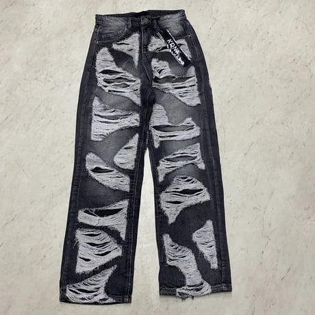 海外限定 KDNK ディーケーエヌケー Distressed Baggy ディストレスト バギー ジーンズ (JNS50)