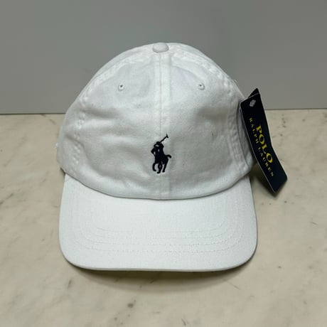 POLO RALPH LAUREN ラルフローレン Iconic Ball Cap ポニーロゴ アイコニック ダッドキャップ 白 (RLC6)