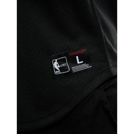 公式 Mitchell&Ness ミッチェル&ネス NBA シカゴ bulls ブルズ Vネック メッシュ ユニフォーム 黒