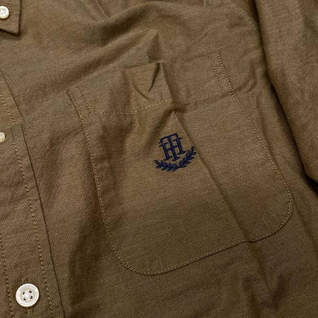 USA規格 TOMMY HILFIGER ストレッチ カスタムフィット オックスフォードシャツ (R4F-29)