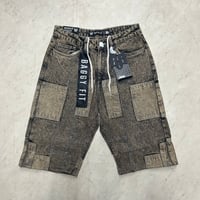 米国LAブランド Stylo Jeans LA スタイロジーンズ BAGGY バギー パッチワーク ショートデニム (SJNS45)