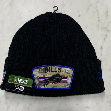 限定Salute to Service ニューエラ NEWERA ニット帽 NFL バッファロービルズ Bills ミリタリー