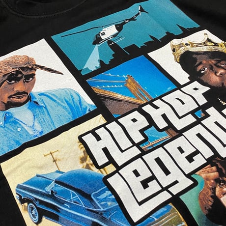 LA発 HIPHOP LEGENDS レジェンド アンダーグラウンド グラフィック ヘビーウェイト Tシャツ (GTS23)