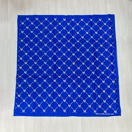 大判バンダナ NY ニューヨーク モノグラム 総柄 Monogram Paisley ロイヤルブルー (BNDN121)