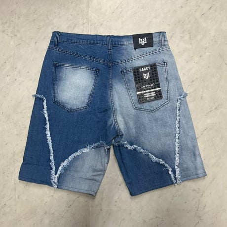米国LAブランド Stylo Jeans LA スタイロジーンズ BAGGY バギーショートデニム LIGHT STONE BLUE (SJNS44)