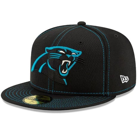 NFL 限定100周年記念 NEWERA ニューエラ Panthers カロライナ パンサーズ 59Fifty 黒 キャップ