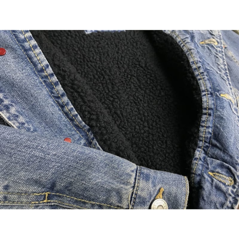 海外限定モデル TOMMY HILFIGER トミーヒルフィガー 厚手 ボア デニム