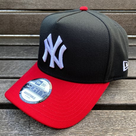 海外限定 Newera ニューエラ 9Forty Aフレーム NY Yankees ヤンキース 1999WS 黒/赤 キャップ (940-314)