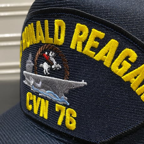 アメリカ製 イーグルクレスト社 CVN76 USS ロナルド レーガン 米海軍  空母 ミリタリー キャップ