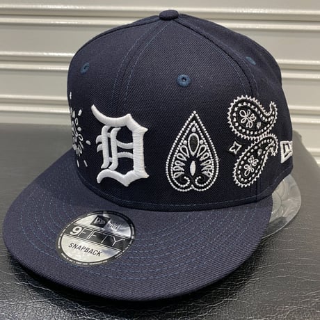 USA限定 Newera ニューエラ 9FIFTY ペイズリー スナップバック MLB デトロイト タイガース