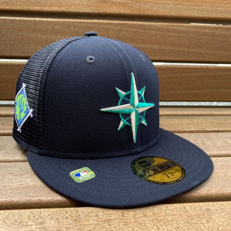 限定 NEWERA ニューエラ 59FIFTY スプリングトレーニング メッシュキャップ Mariners マリナーズ (25-3)