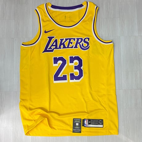 米国規格 NIKE ナイキ Lakers レイカーズ 23 レブロンジェームズ オーセンティック ジャージー