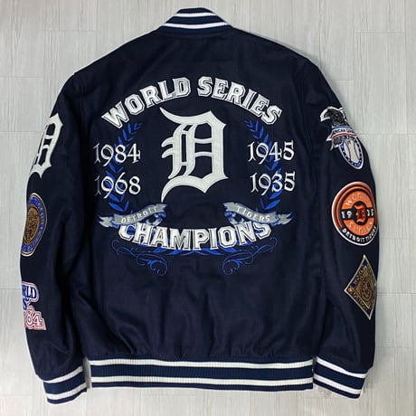 MLB公式 JHデザイン Tigers デトロイト タイガース 限定 チャンピオンズ リバーシブル スタジャン