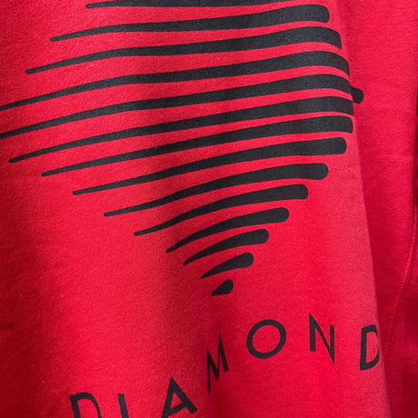 Diamond Supply ダイヤモンドサプライ WESTWIND クルーネック スウェット ベーシック トレーナー 赤