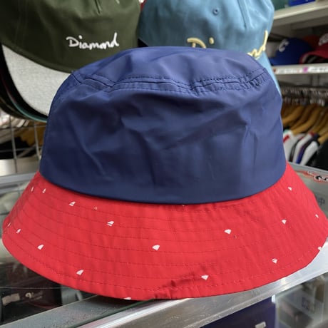 Diamond Supply Co. ダイヤモンドサプライ DECO BUCKET HAT バケットハット 紺/赤 ダイヤドット