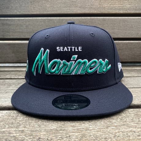 USA限定 9FIFTY ニューエラ MLB シアトル マリナーズ Mariners スナップバックキャップ Evergreen Script (950-214)