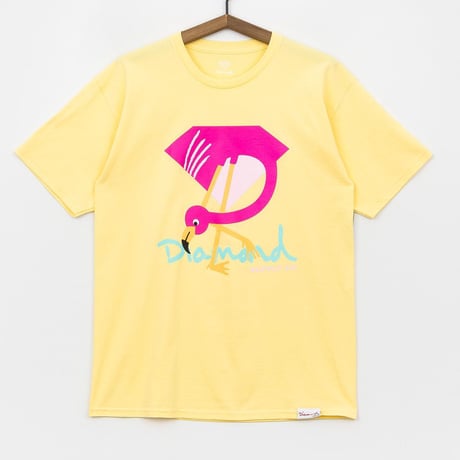 【L】 Diamond Supply Co ダイヤモンドサプライ 半袖 Tシャツ FlamingoSign フラミンゴ LA